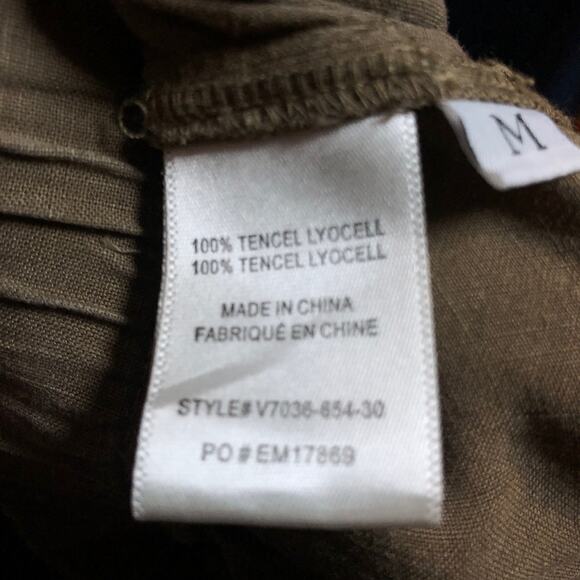 Chelsea & Violet Womens Pants Green Pull On Cargo Elastic Waist Paperbag M - Picture 6 of 12